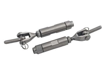 Railingset voor 4mm staalkabel 2dlg roestvaststaal, Verzenden, Nieuw