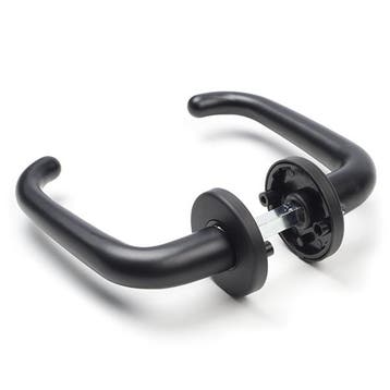 Deurbeslag | Deurklink | Intersteel | Cue (Aluminium, Zwart), Verzenden, Nieuw