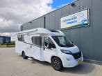 carado T449 Queensbed Hefbed 9G Automaat 2x Airco 28.900km, Caravans en Kamperen, Campers, Automaat, Ringverwarming, Fiat, 7 tot 8 meter