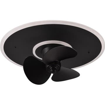 Trion Bryan LED plafondventilator mat zwart 30W dimbaar, Ophalen of Verzenden, Nieuw