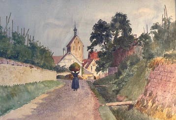Michel Gérard Gilbert (1914-1973) - Le Village Provençal