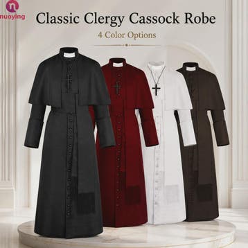 Middeleeuwse Priesterlijke Cassock Robe met Kruis & Accessoi, Kleding | Dames, Verzenden, Nieuw