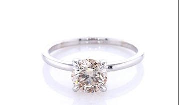 Zonder minimumprijs - Ring - 14 karaat Witgoud - 1.03ct. tw., Nieuw