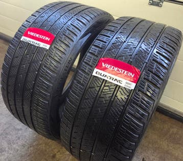 2x 225 45 R17 VREDESTEIN 7.5 a 8 en 6.5 a 7mm €75 P.S GEMONT, Ophalen, Gebruikt, 17 inch, All Season