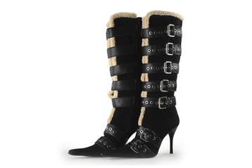 Jeffrey Campbell Laarzen in maat 37 Zwart, Hoge laarzen, Verzenden, Zwart, Zo goed als nieuw