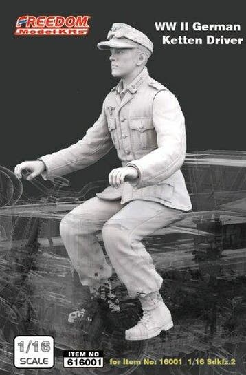 FREEDOM MODEL KITS 616001 WW II GERMAN KETTEN DRIVER 1944..., Verzenden, Nieuw