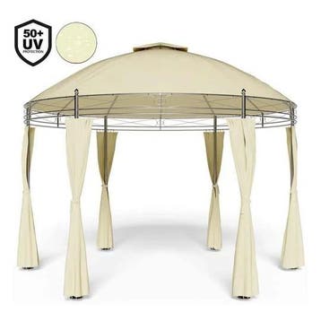 Paviljoen 350 cm Dawson Beige, Tuin en Terras, Partytenten, Ophalen of Verzenden, Nieuw