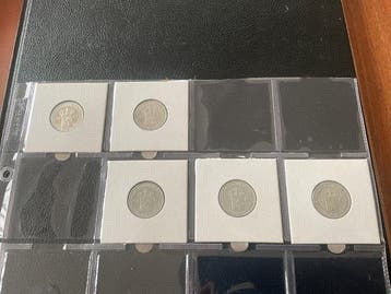 Nederland. Wilhelmina. 1/2 Gulden 1921-1930 (5) (Zonder