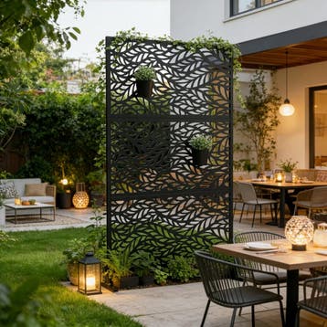 Kamerscherm And 180x120x40 cm zwart casa.pro, Tuin en Terras, Verzenden, Nieuw