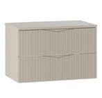 Wastafelkast Calen 80 x 46 x 52 cm - Beige - Badmeubel, Huis en Inrichting, Badkamer | Badkamermeubels, Verzenden, Nieuw, Wastafelkast