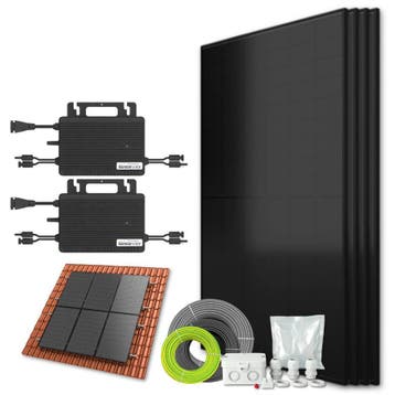 Zonnepanelen Pakket Schuindak 1.7 kW 4x 430Wp Micro-omv., Ophalen of Verzenden, Nieuw
