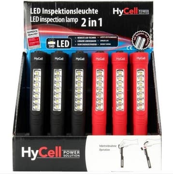 HyCell Inspectie LED zaklamp 2in1 1600-0084 magnetisch, Nieuw