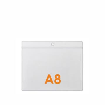 A8 Kaarthouder / Badgehouder - Type PHS-A8-Liggend