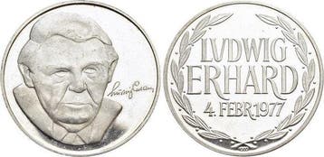 Ar-medaille Moderne medaille Erhard, Ludwig 1897 1977, du..., Verzenden