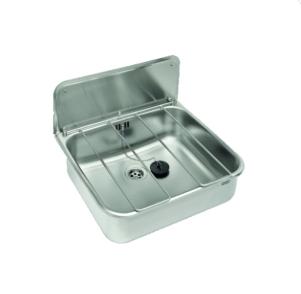 Uitstortgootsteen 460x405x135 mm RVS 304 – met verhoogde.., Verzenden