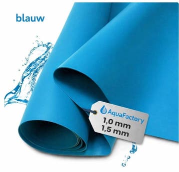 PVC Vijverfolie Blauw – Diverse Diktes, Nieuw