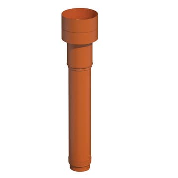 Ubbink Ventub Dakdoorvoer Ventilatie 131 - 1020mm - rood, Ophalen of Verzenden, Nieuw