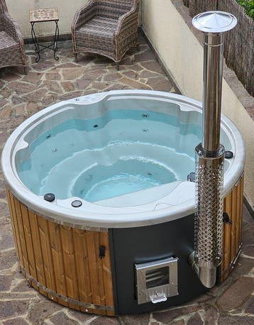 Demo hottub: Vanamo Deluxe XL Hottub, Ophalen of Verzenden, Nieuw, Pomp, Vast