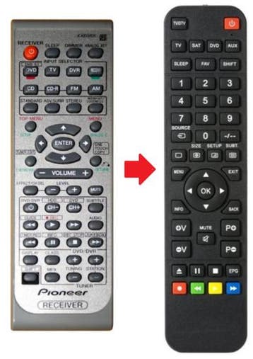 Alternatieve Pioneer XXD3101 afstandsbediening, Verzenden, Nieuw