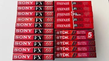 Sony, Maxell, TDK - HF 60 - UR 60 - D 60 Lege audiocassette, Nieuw