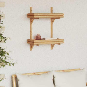 vidaXL Wandplank met plank Wandgemonteerd Bruin 39 x 26 x 60, Verzenden, Nieuw