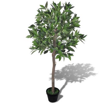vidaXL Kunst laurierboom met pot 120 cm, Verzenden, Nieuw