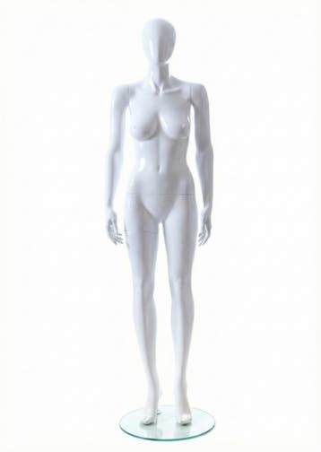 Faceless etalagepop dame glossy wit GLW7