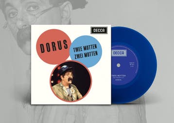 Dorus - Twee Motten / Zwei Motten - Blauw Vinyl Single RSD20, Ophalen of Verzenden, Nieuw in verpakking