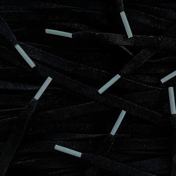 Custom veters - Zwart IJsblauw • 120  cm x 8 mm, Ophalen of Verzenden, Nieuw