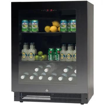 Koelkast 164 liter zwart – +2°C tot +10°C – geforceerd, Verzenden, Nieuw in verpakking