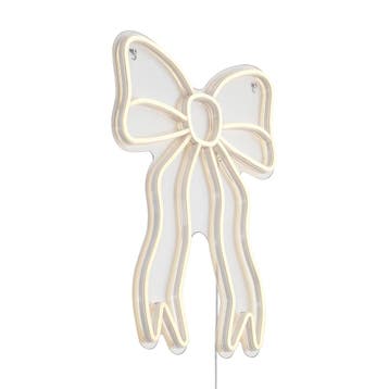 Neon wandlamp warm wit incl. LED - Bow, Verzenden, Nieuw, Kunststof