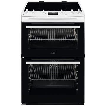 AEG-Fornuis CIX6540ACW-Inductie 60 cm wit dubbeloven, Ophalen of Verzenden, Nieuw