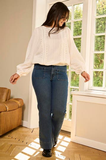 ONLY eco blouse kant details Maat:, Kleding | Dames, Blouses en Tunieken, Verzenden, Nieuw, Overige kleuren