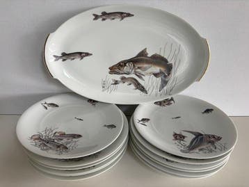 Ancienne Fabrique Royale Limoges - Eetservies voor 12 (13) -