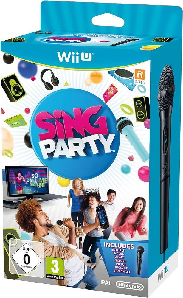 Wii U Sing Party Incl. Microfoon, Spelcomputers en Games, Spelcomputers | Nintendo Wii U, Zo goed als nieuw, Verzenden