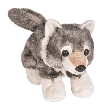 Wild Republic wolf knuffel - pluche - 18 cm - dierenknuffel, Verzenden, Nieuw