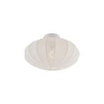 Japandi plafondlamp wit met stoffen kap - Bida, Verzenden, Nieuw, Stof, Design