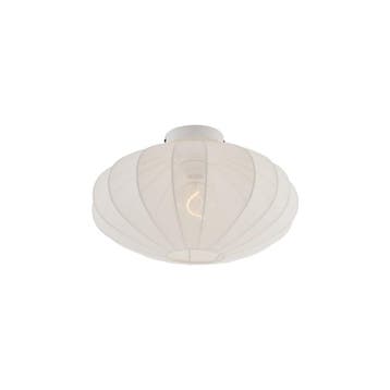 Japandi plafondlamp wit met stoffen kap - Bida, Verzenden, Nieuw