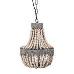 Perle kralen lamp Medium Binnenverlichting Alle hanglampen, Huis en Inrichting, Lampen | Hanglampen, Verzenden, Nieuw, Hout, Minder dan 50 cm