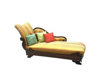Chaise longue - Hout, Textiel