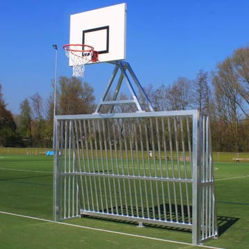 Anti vandalisme voetbaldoel 300 x 200 cm met basket, Sport en Fitness, Ophalen of Verzenden, Nieuw, Overige typen