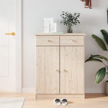 vidaXL Schoenenkast ALTA 77x35x96 cm massief grenenhout, Verzenden, Nieuw