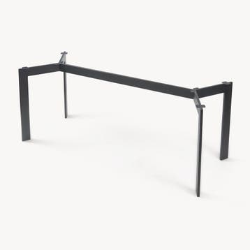 Tafelonderstel Verg tafelpoot stalen frame 160x70x72 cm zwar, Huis en Inrichting, Verzenden, Nieuw