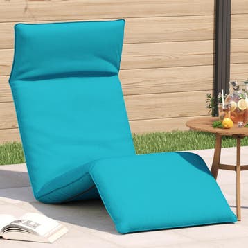 vidaXL Opvouwbare ligstoel Turquoise 175x54x8,5 cm Oxford, Verzenden, Nieuw
