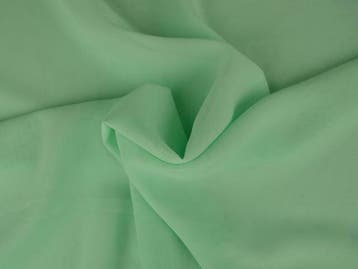 Chiffon stof - Licht mint - Per 15 of 50 meter, Hobby en Vrije tijd, Stoffen en Lappen, 120 cm of meer, Ophalen of Verzenden, Polyester