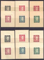 België 1947 - Proeven Prins Karel als kleine velletjes op, Gestempeld
