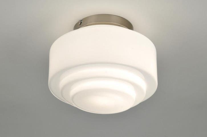 Rietveld Plafondlampen - Wit - Glas, Huis en Inrichting, Lampen | Plafondlampen, Verzenden