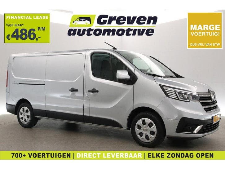 Renault Trafic 2.0 dCi T30 L2H1 | Marge | Airco | Camera |, Auto's, Bestelauto's, Handgeschakeld, Diesel, Zilver of Grijs, Euro 6