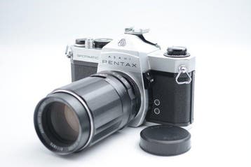 Asahi, Pentax Spotmatic + Super-Multi-Coated Takumar 4/150mm, Nieuw