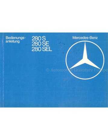 1982 MERCEDES BENZ S KLASSE INSTRUCTIEBOEKJE DUITS, Auto diversen, Handleidingen en Instructieboekjes